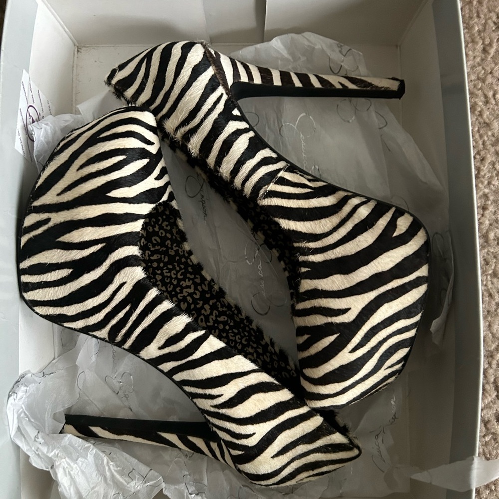 Zebra Print Women's Heels